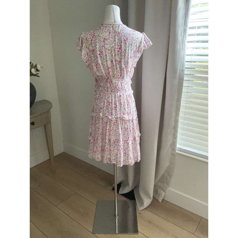 Altar'd State Floral Smocked Tiered Mini Dress BE55762 Womens Medium NWT - Picture 6 of 9